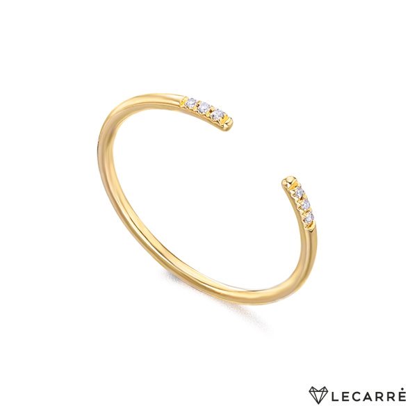 ANILLO ABIERTO ORO & DIAMANTES