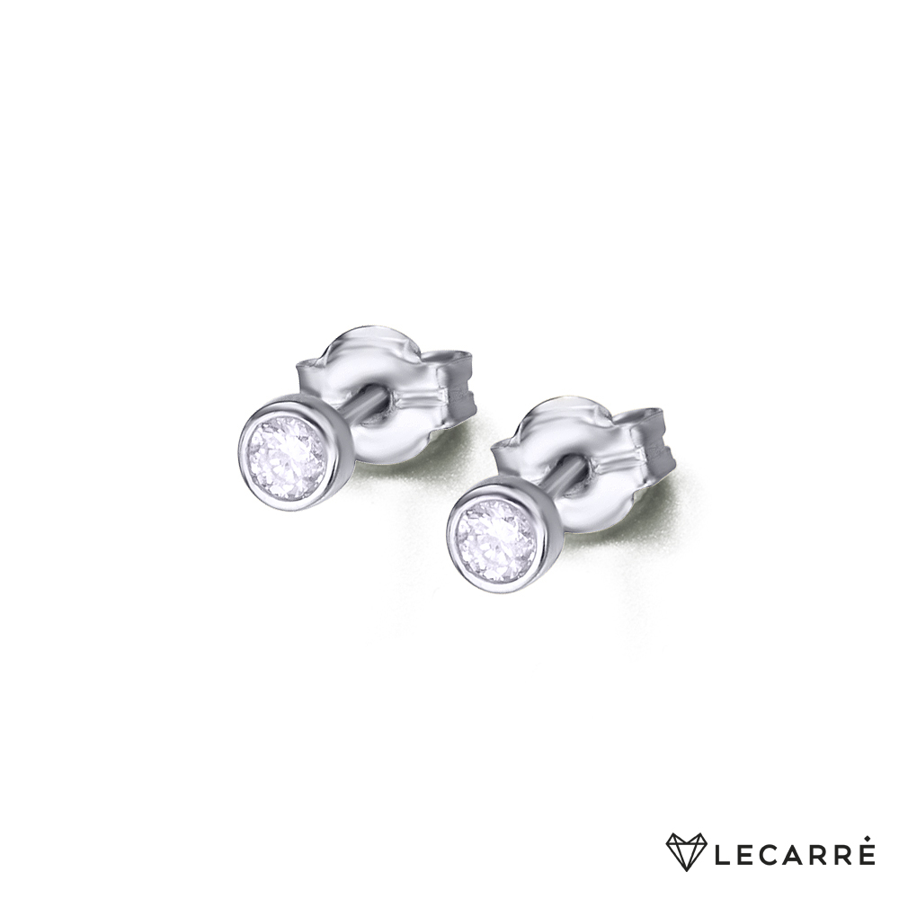 PENDIENTES DIAMANTES ORO BLANCO