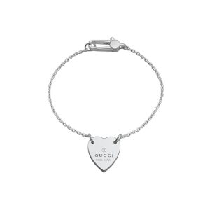 Pulsera Trademark de plata con corazón