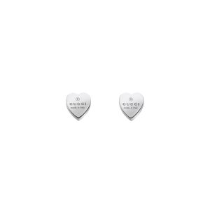 Pendientes Trademark de plata en forma de corazón