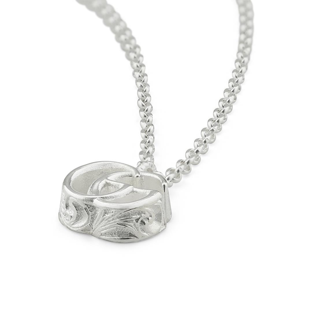 GG Marmont necklace in sterling silver - Imagen 3