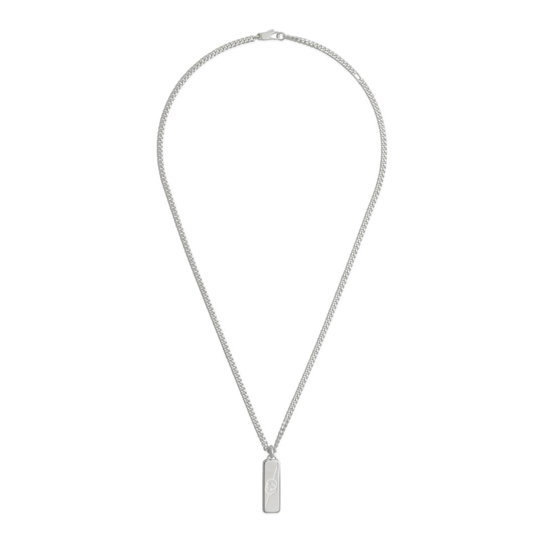 Gucci Tag necklace in sterling silver