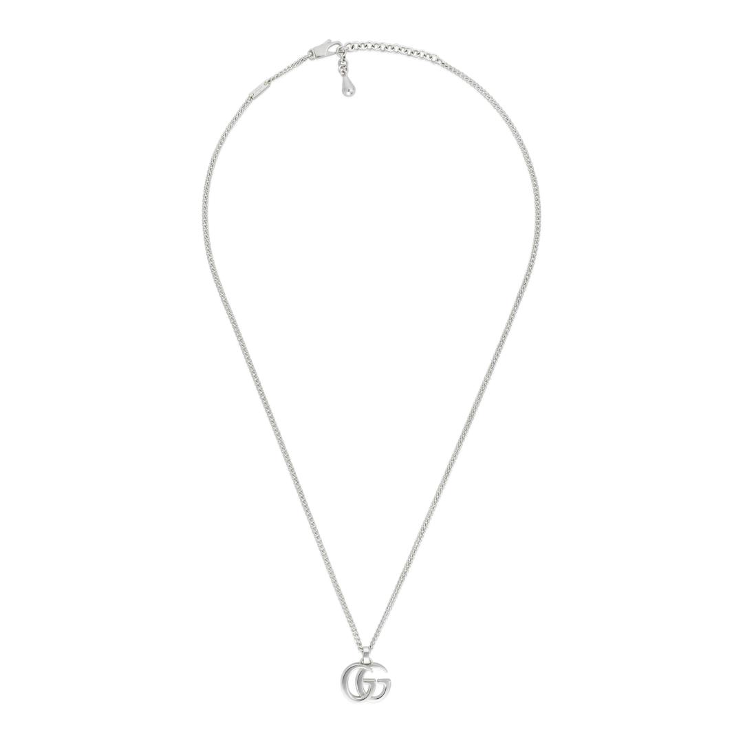 GG Marmont necklace with gourmette chain in sterling silver - Imagen 2