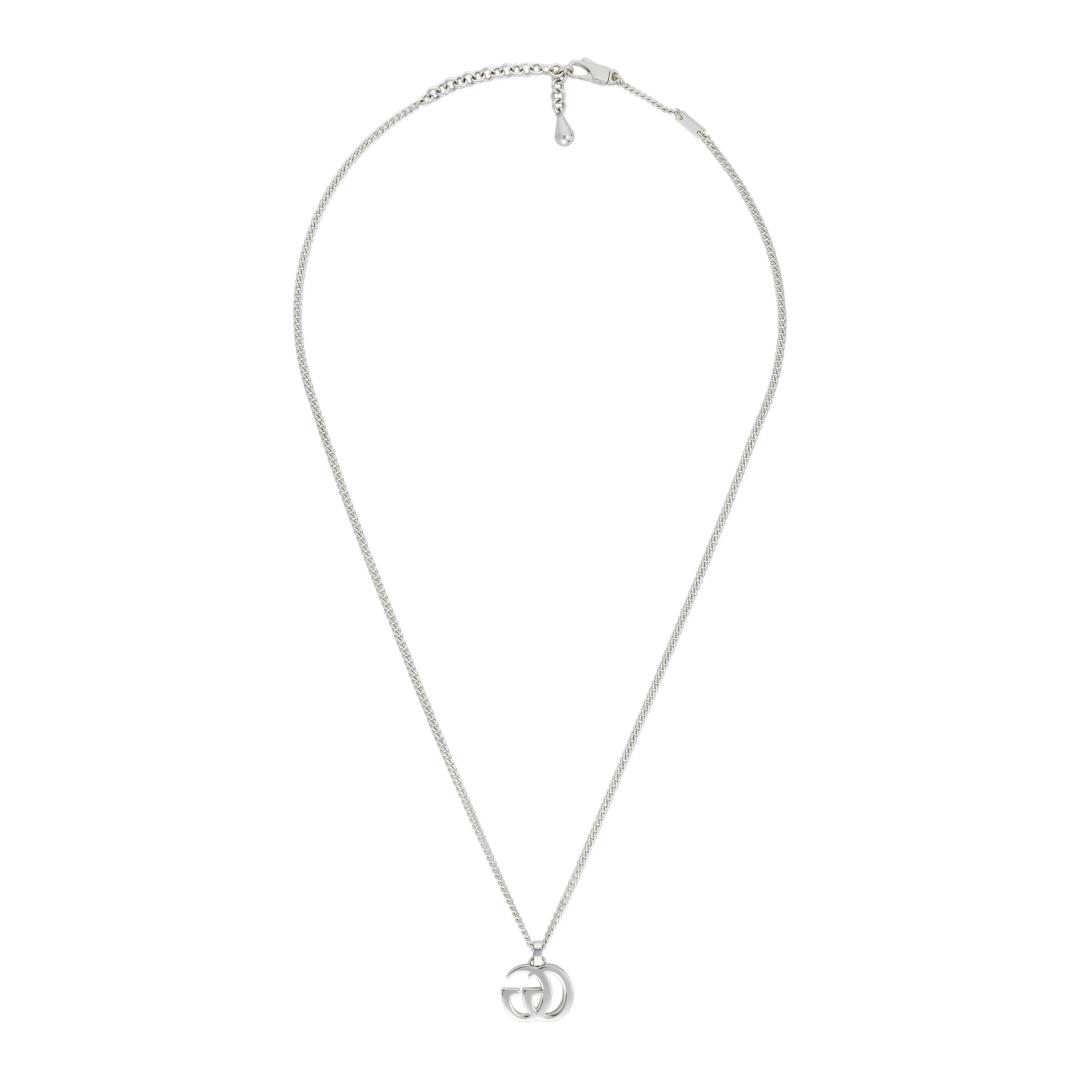 GG Marmont necklace with gourmette chain in sterling silver - Imagen 3