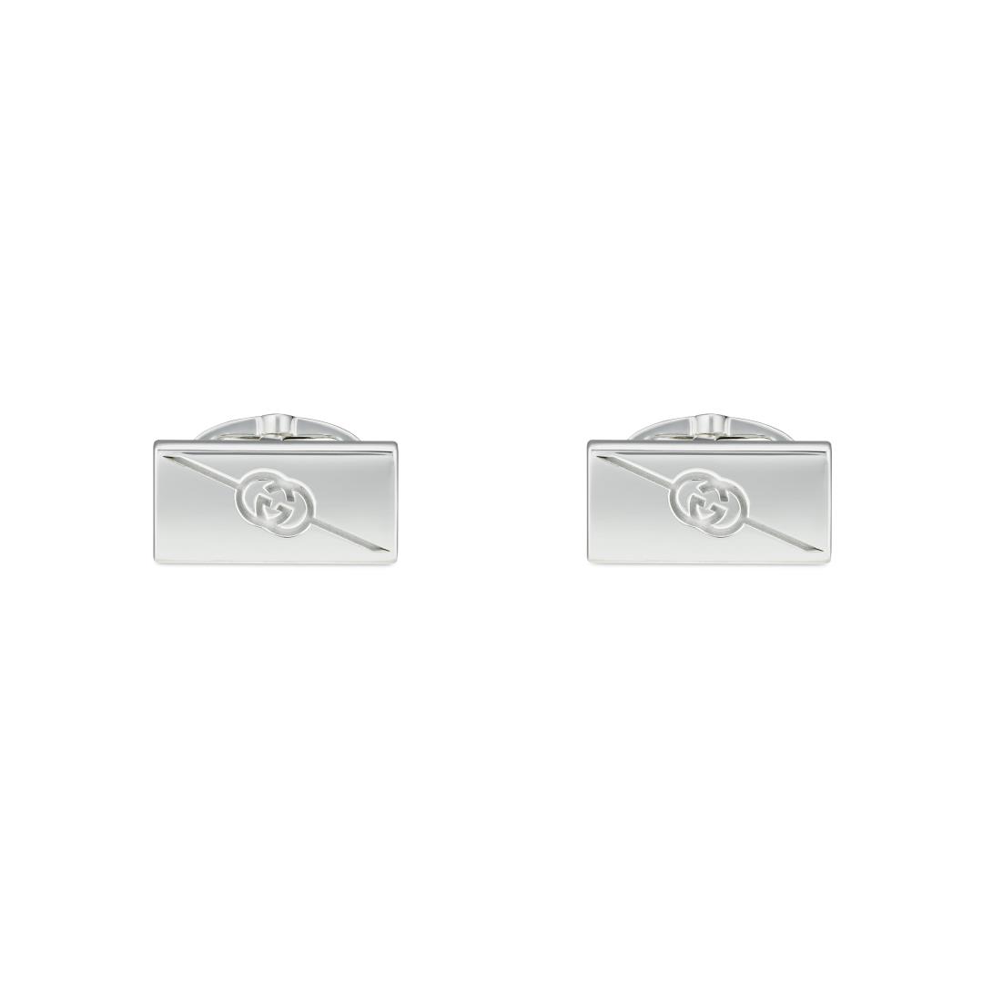 Gucci Tag cufflinks in sterling silver