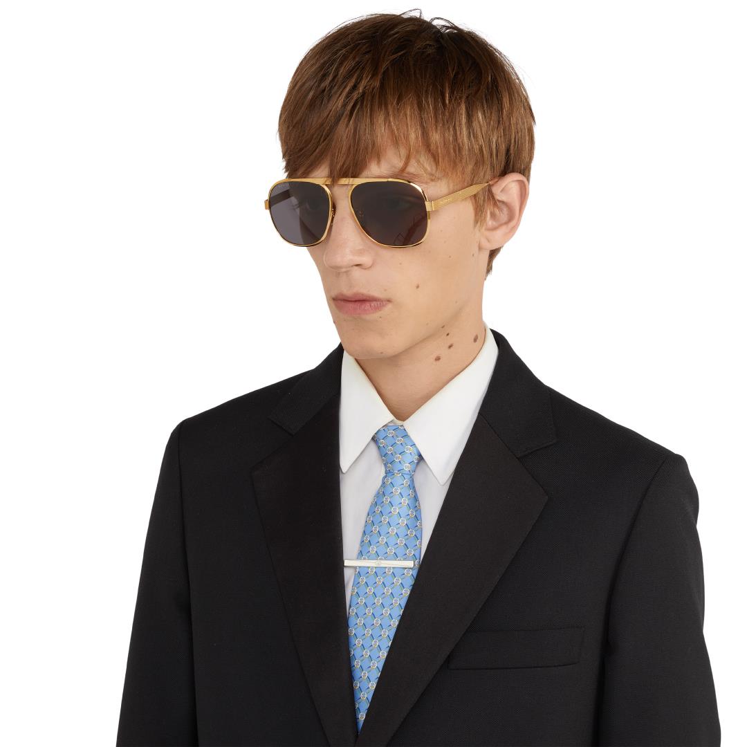 Gucci Tag tie bar in sterling silver - Imagen 3