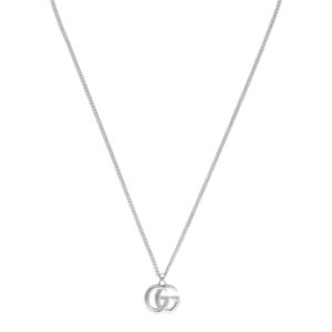 GG Marmont necklace with gourmette chain in sterling silver