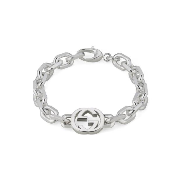Pulsera Gucci Interlocking de plata