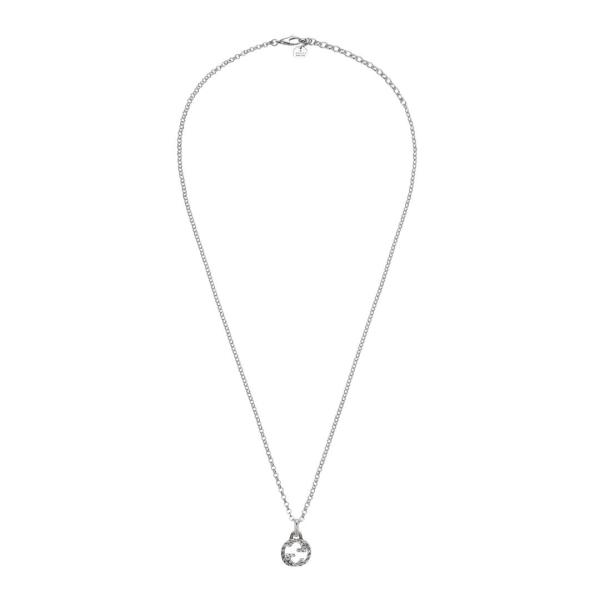 Collar Gucci Interlocking de plata envejecida