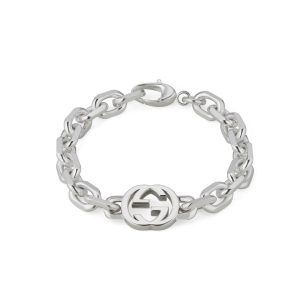 Pulsera Gucci Interlocking de plata